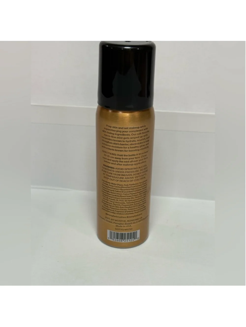 Morphe Continuous Prep & Set Setting Mist+ 1.3 Oz NEW - Gold $15